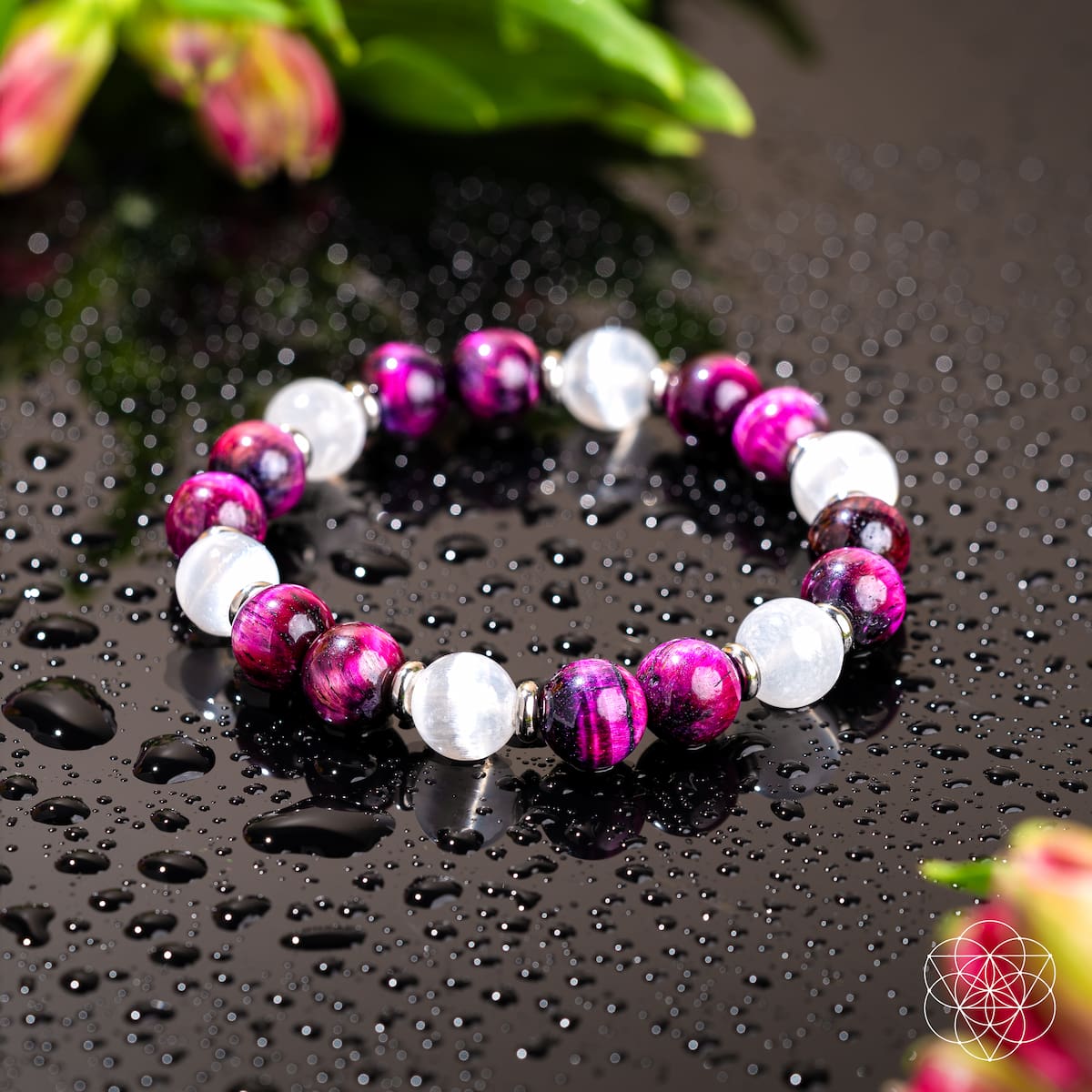Shape Your Future – Pink Galaxy Tiger’s Eye Bracelet